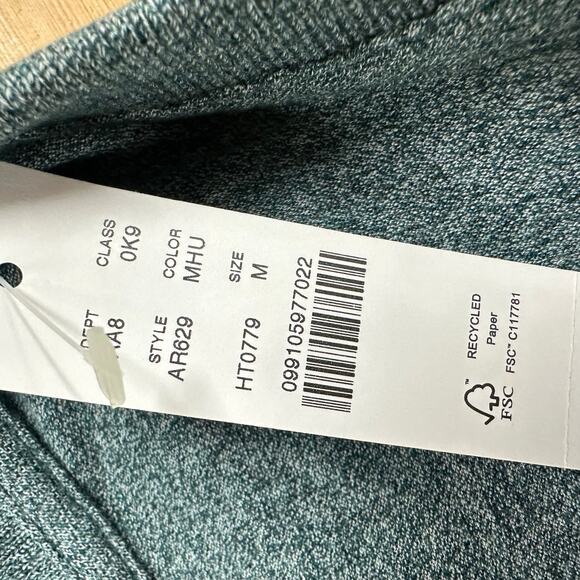 J. Crew Stretch piqué polo shirt in Marled Hunter Size Medium New NWT - Picture 9 of 13